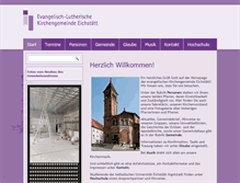 Tablet Screenshot of eichstaett-evangelisch.de